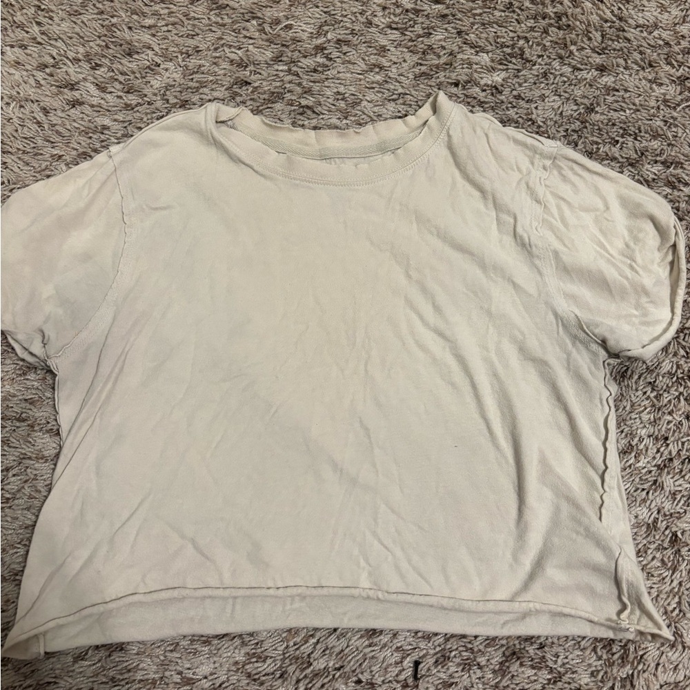Casual Cream Women's Top